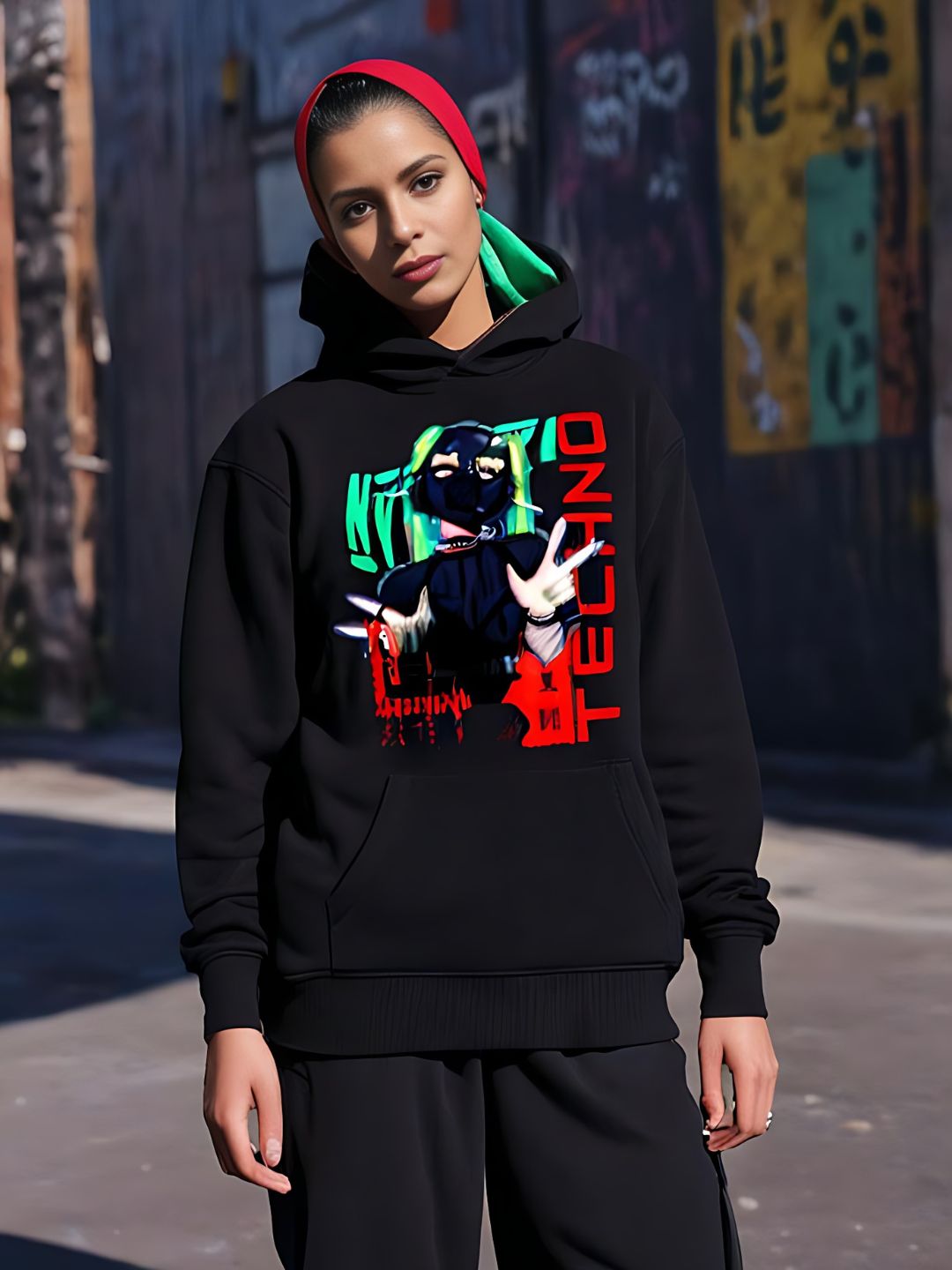 Masked Girl Hoodie