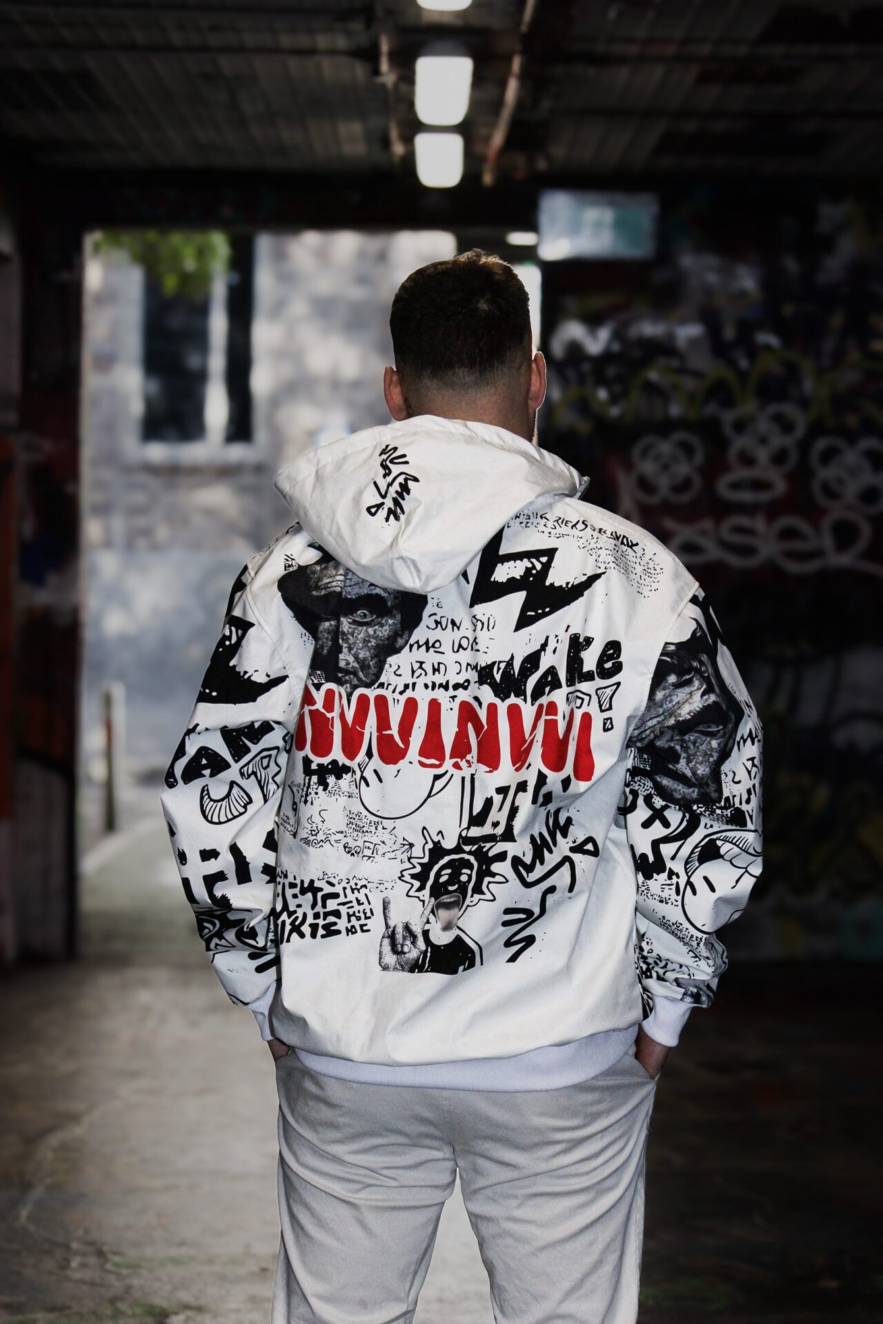 Graffiti Jacket – “White Graffiti” - Image 3
