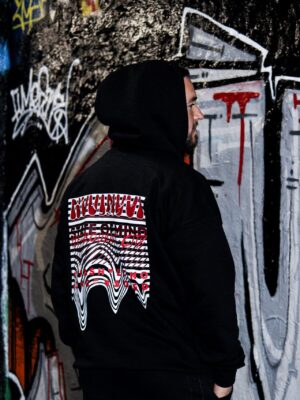 Hoodie – “melted” Graphic Print