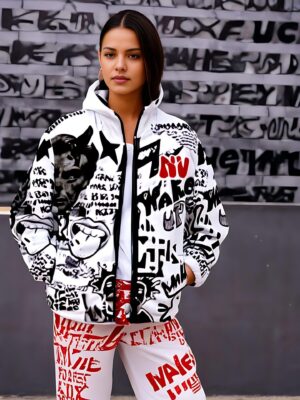 Graffiti Jacket – “White Graffiti”