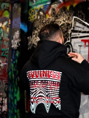 Hoodie – “melted” Graphic Print