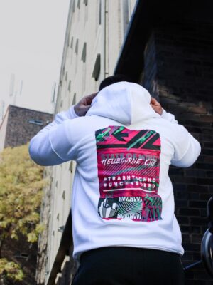 White Hoodie “Hellbourne City”